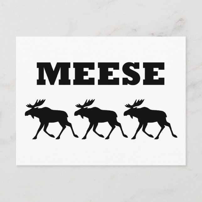 Tre roliga Meese Vykort (Framsida)