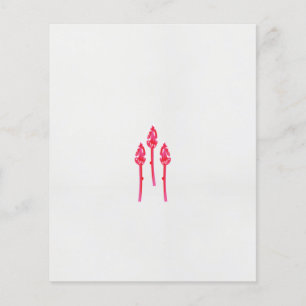 Tre rosa blommor med svart bakgrund flygblad