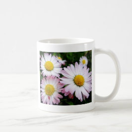Tre rosa daisy kaffemugg