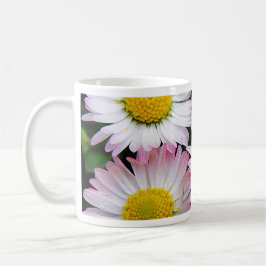 Tre rosa daisy kaffemugg