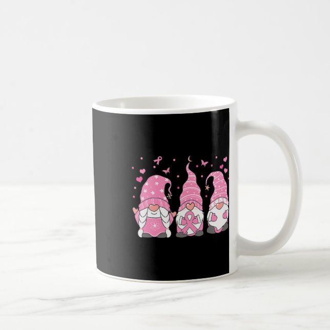 Tre Rosa Ribbon Warrior Breast Cancer Awar Kaffemugg (Höger)