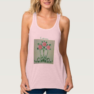 Tre Rosa ros Thunder_Cove Linne Med Racerback