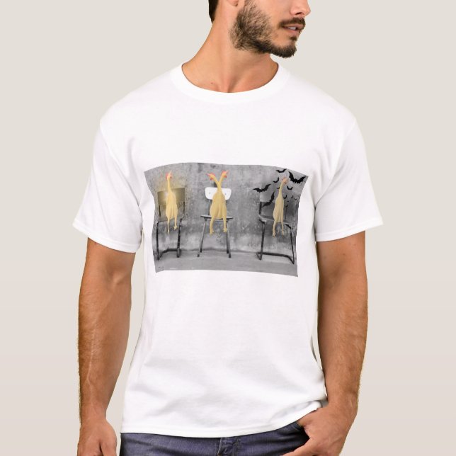 Tre röster Chickens T-Shirt (Framsida)