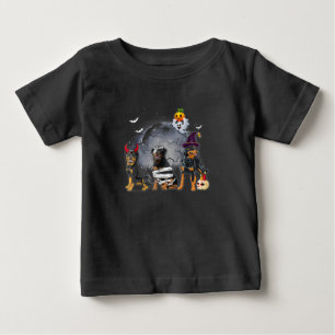 Tre rottweilers Satan Witch Mummy Halloween-kostna T Shirt