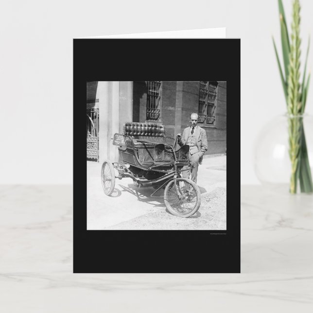 Tre-Rulla automatiskn värderar hög först 1924 Kort (Framsida)