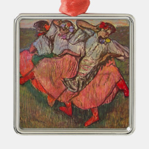 Tre ryska dansare av Edgar Degas Julgransprydnad Metall