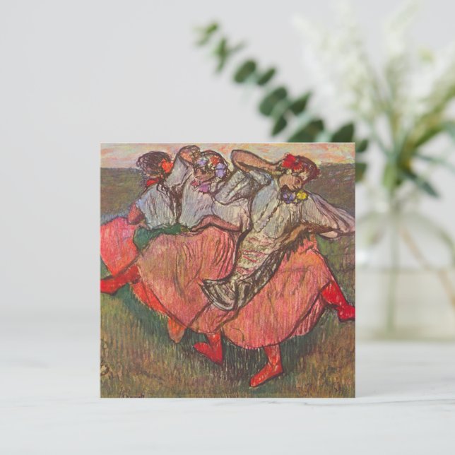 Tre ryska dansörer av Edgar Degas (Stående Fram)