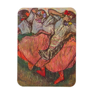 Tre ryska dansörer av Edgar Degas Magnet