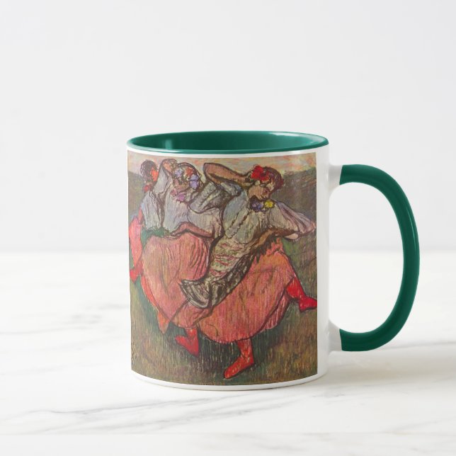 Tre ryska dansörer av Edgar Degas Mugg (Höger)