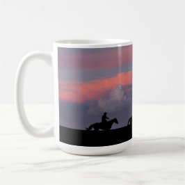 Tre ryttare, en horisont kaffemugg