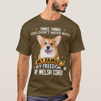 Tre Sak du inte med Welsh Corgi Hund L T Shirt
