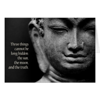 Tre sak kan inte gömmas länge: sol, m hälsningskort