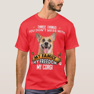 Tre Saker du inte med Corgi Hundälskare T Shirt