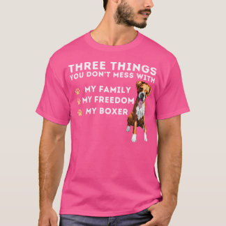 Tre Saker du inte med - tyska boxare gör T Shirt