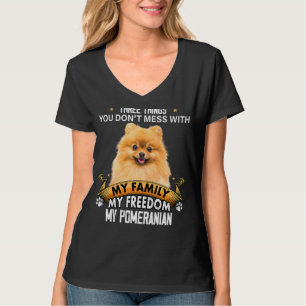 Tre saker du inte ska bråka med Pomeranian hund T Shirt