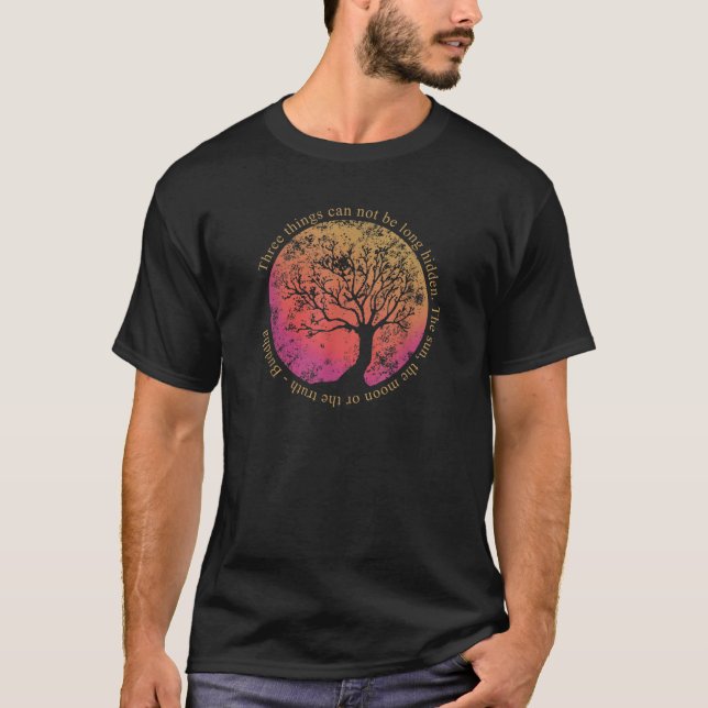 Tre saker kan inte döljas Solen Månen Och T Shirt (Framsida)