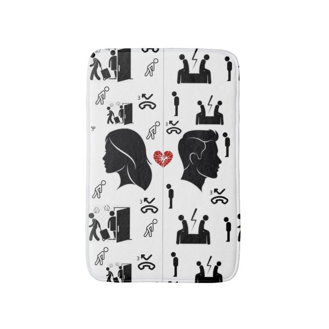 Tre saknade chanser, badplatsmat | Emotional Décor Badrumsmatta (Framsidan (Vertikal))