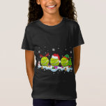 Tre Santa ELF Reindeer Tennis Boll Cute Christma T Shirt<br><div class="desc">Tre jultomte Reindeer Tennis Boll Cute God Julljus</div>