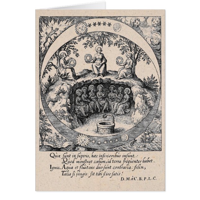 Tre sastrar av Alchemy Card Hälsningskort (Framsidan)