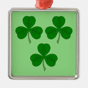 Tre Shamrocks Julgransprydnad Metall