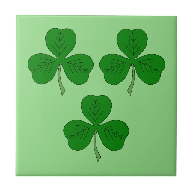Tre Shamrocks Kakelplatta (Framsidan)