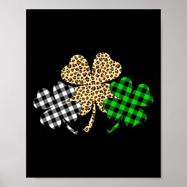 Tre Shamrocks Leopard Buffalo Play St Patrick D Poster (Framsidan)