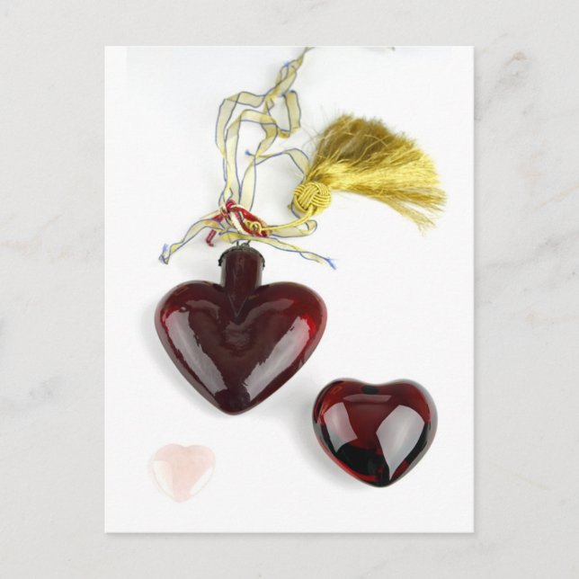 Tre Shiny Hearts Vykort (Framsida)