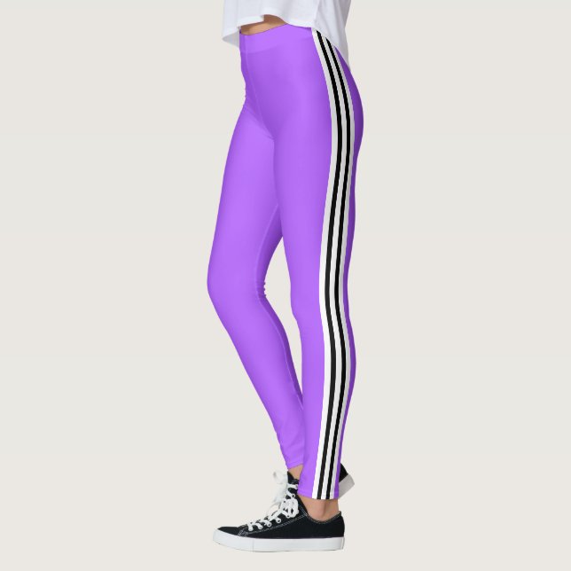 Tre sidobalkar för Lila Rand väljer Färg Leggings (Vänster)