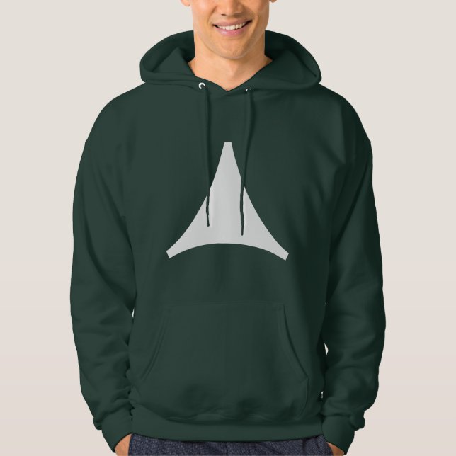 Tre sidopilar hoodie (Framsida)