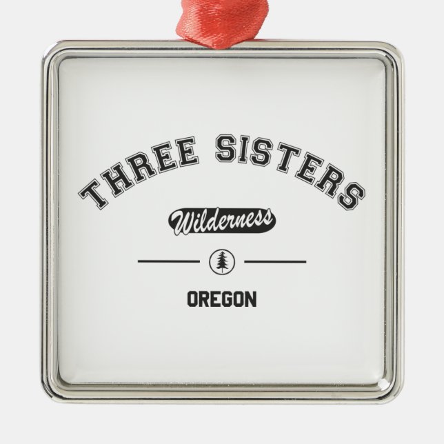 Tre Sisters Wilderness Julgransprydnad Metall (Framsidan)