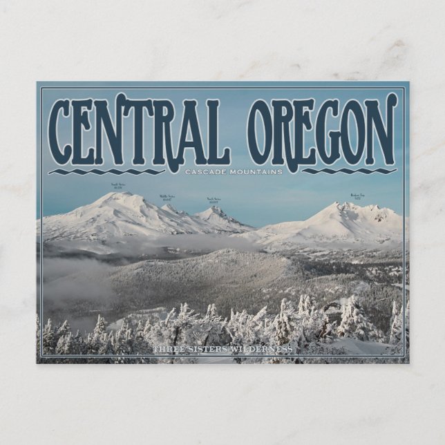 Tre Sisters Wilderness Messenger bag Vykort (Framsida)