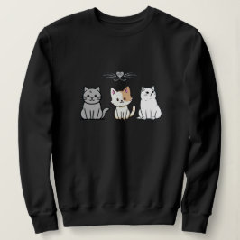 Tre sittande seriekatten t shirt