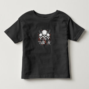 Tre skal med Red Chopper-motorcykel T Shirt