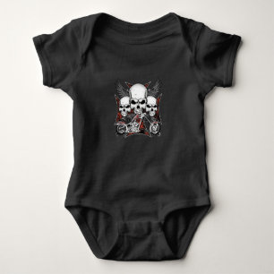 Tre skal med Red Chopper-motorcykel T Shirt
