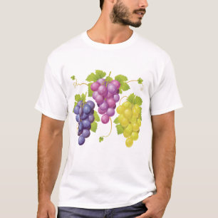 Tre skikt av druvor t shirt