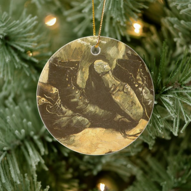 Tre skor av Vincent van Gogh Julgransprydnad Keramik (Träd)