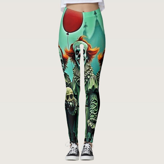Tre skugga - skullfruktsmönster leggings (Framsida)