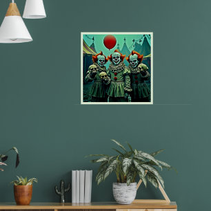 Tre skugga - skullfruktsmönster poster
