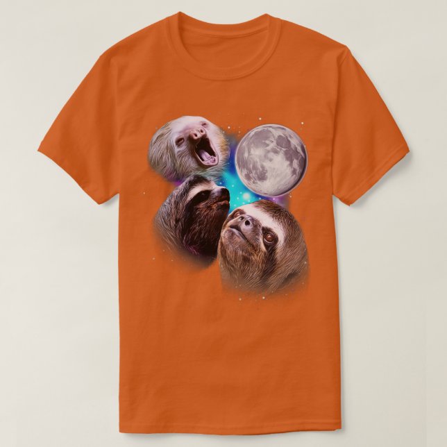 Tre slottider vid Måne T Shirt (Design framsida)
