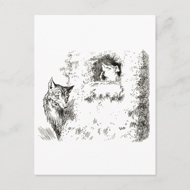 Tre små grisar: Det andra lilla grise kort (Framsida)