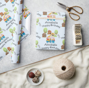 Tre små grisar, färgstarka folkslag och grönaktiga presentpapper