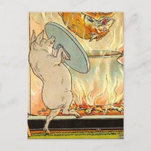 Tre små grisar: i Vargen har vykortet sjunkit