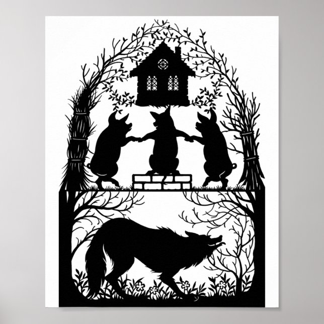 Tre små grisar Poster (Framsidan)