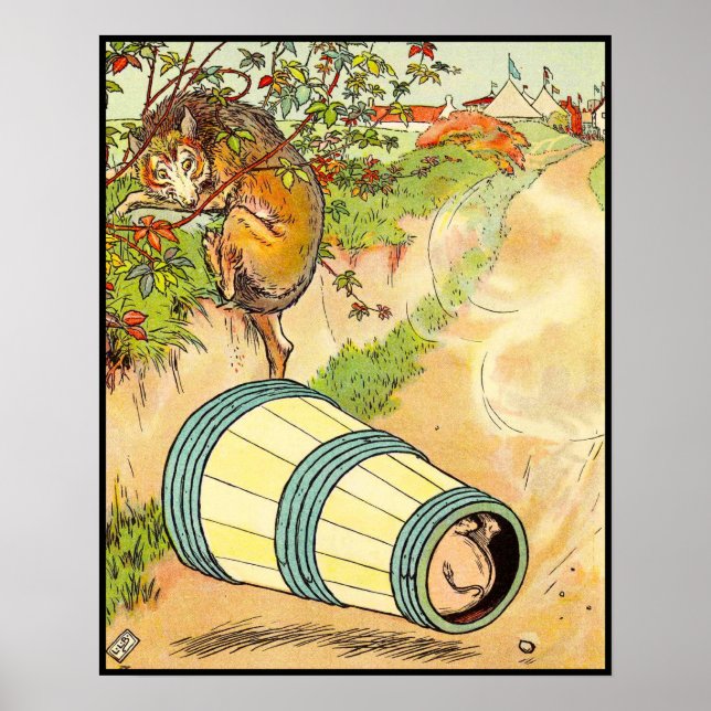 Tre små grisar: skrämde Vargen Poster (Framsidan)