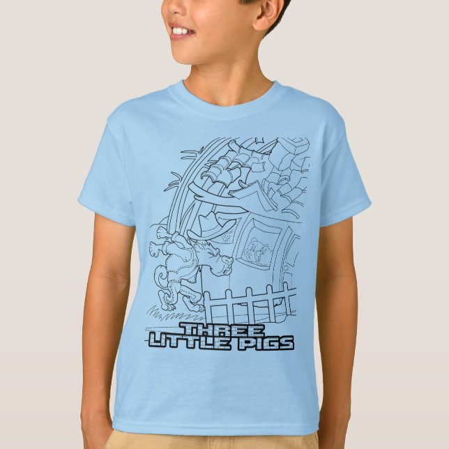 Tre små grisar T-Shirt (genomskinlig) (Framsida)