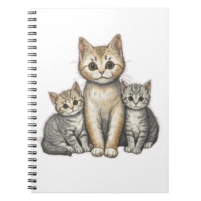 Tre små kattungar anteckningsbok (Framsidan)