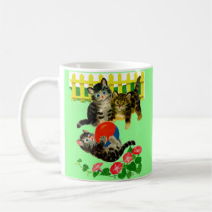 tre små kattungar kaffemugg