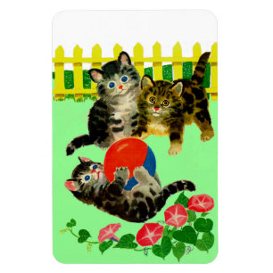 tre små kattungar magnet