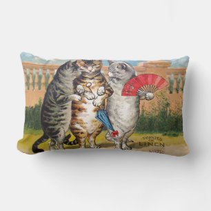 Tre små kattungar Mor Gås-illustration Lumbarkudde