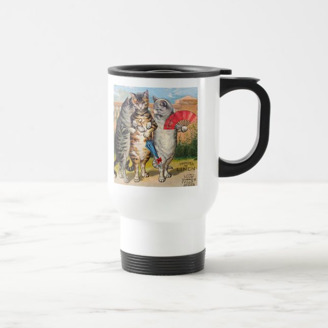 Tre små kattungar Mor Gåse-illustration Resemugg (Höger)